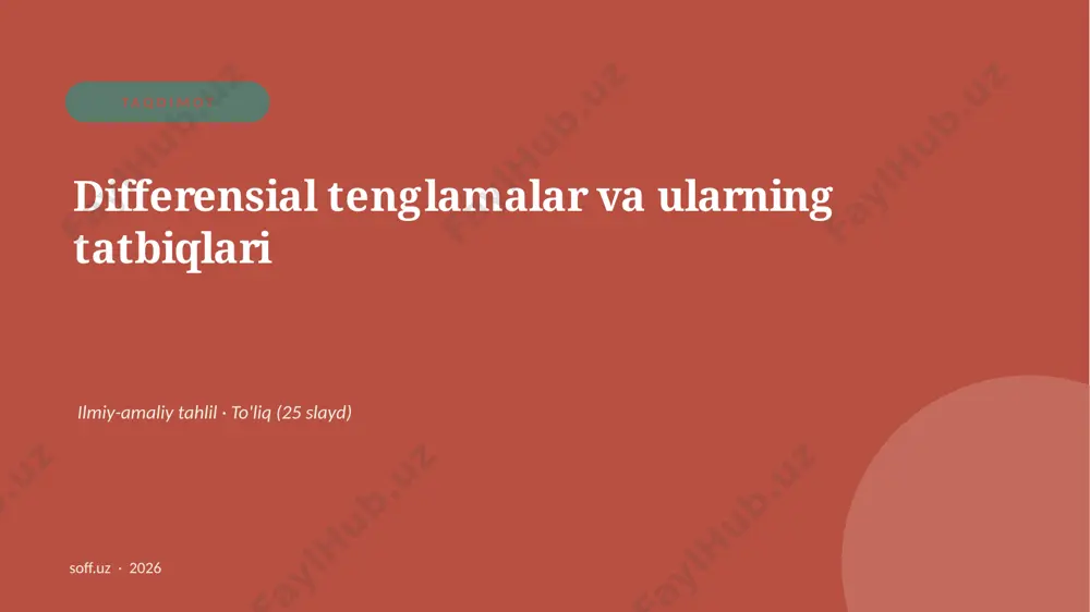 0372_v2_differensial_tenglamalar_va_ularni — PPTX