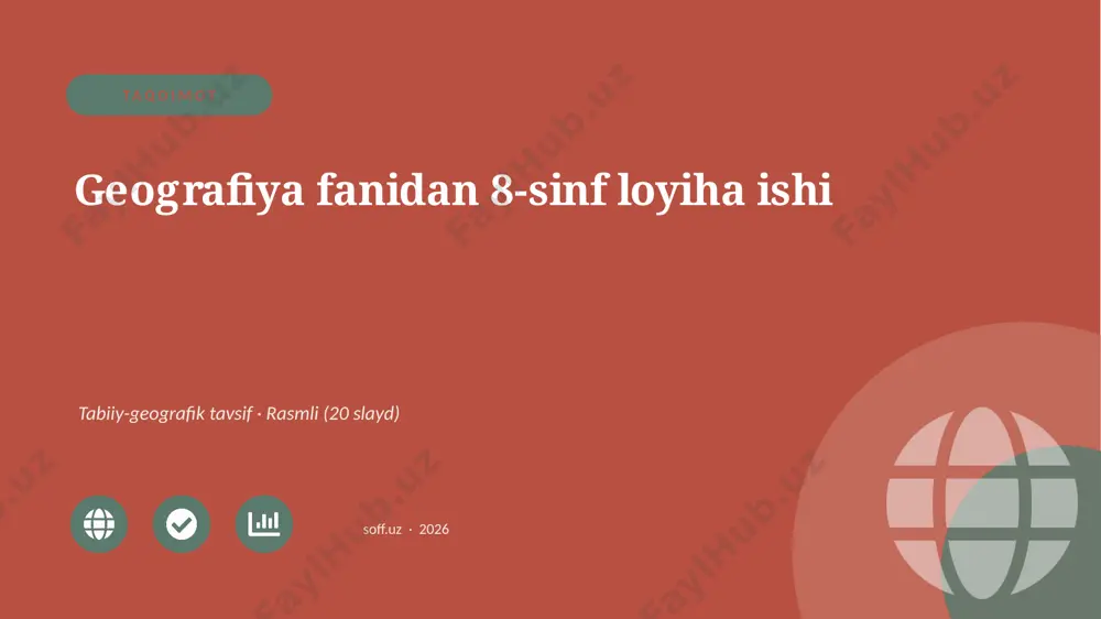00327_geografiya_fanidan_8_sinf_loyiha_ishi — PPTX