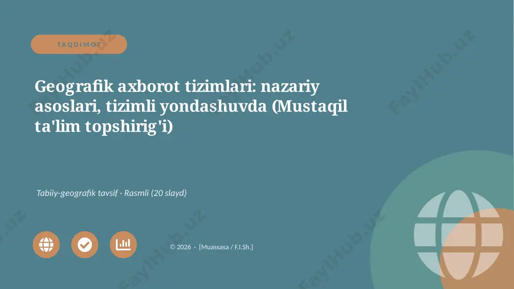 05428_geografik_axborot_tizimlari_nazariy_asos — PPTX