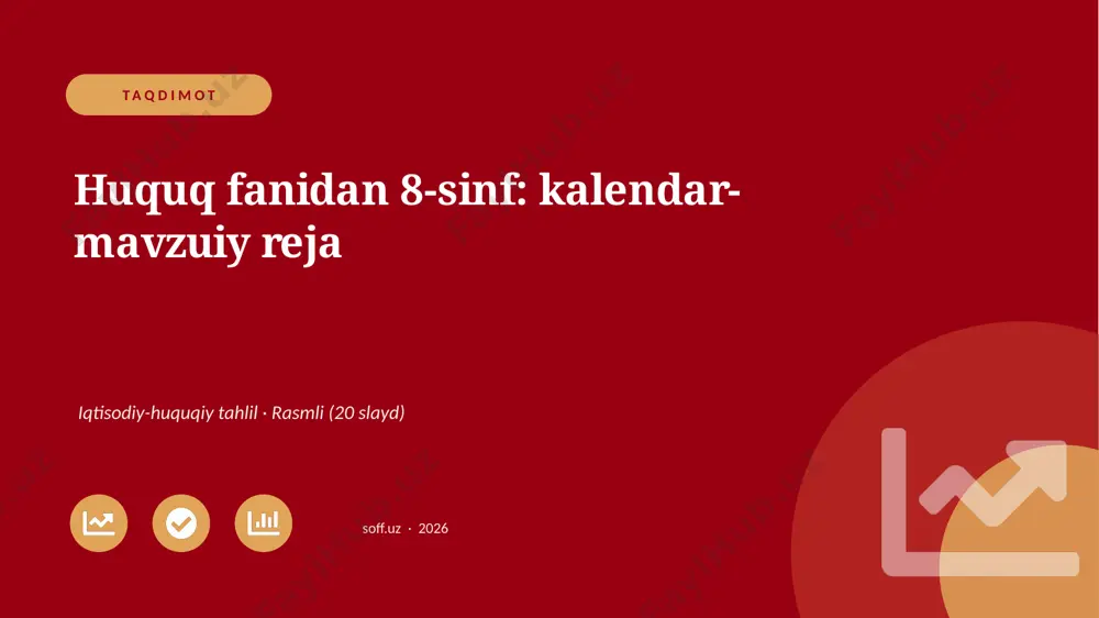04185_huquq_fanidan_8_sinf_kalendar_mavzuiy_re — PPTX