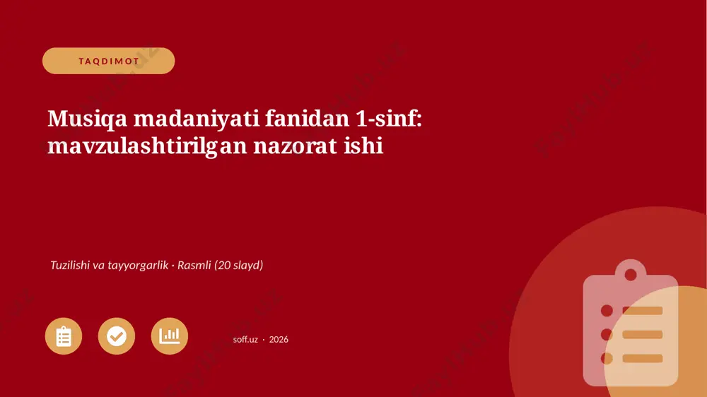 01575_musiqa_madaniyati_fanidan_1_sinf_mavzula — PPTX