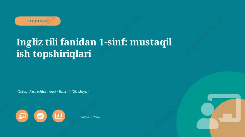 02351_ingliz_tili_fanidan_1_sinf_mustaqil_ish — PPTX