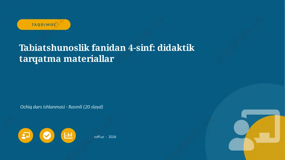 0850_v1_tabiatshunoslik_fanidan_4_sinf_did — PPTX