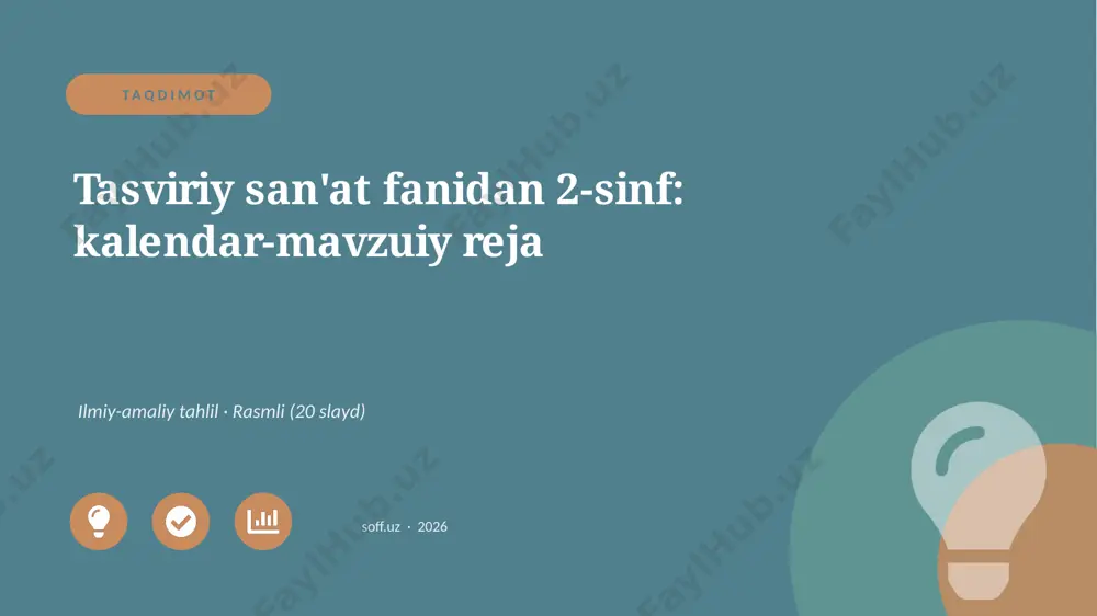 04148_tasviriy_sanat_fanidan_2_sinf_kalendar_m — PPTX