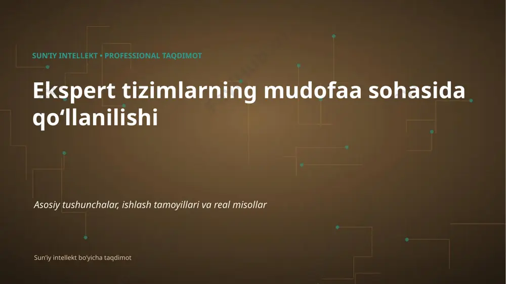0572_ekspert_tizimlarning_mudofaa_sohasida_qollanil — PPTX