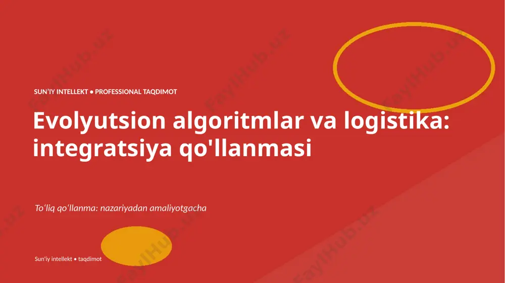 0169_evolyutsion_algoritmlar_va_logistika_integrats — PPTX