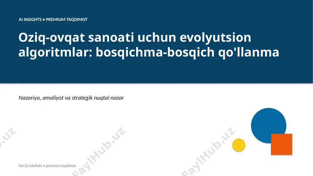 0588_oziq_ovqat_sanoati_uchun_evolyutsion_algoritml — PPTX