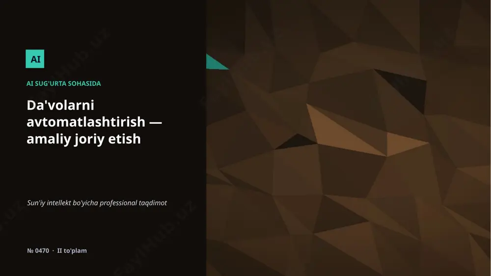 0469_davolarni_avtomatlashtirish_amaliy_joriy_etish — PPTX