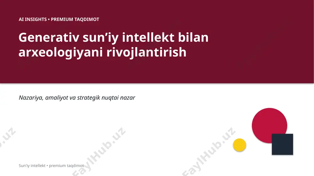 0766_generativ_suniy_intellekt_bilan_arxeologiyani_ — PPTX