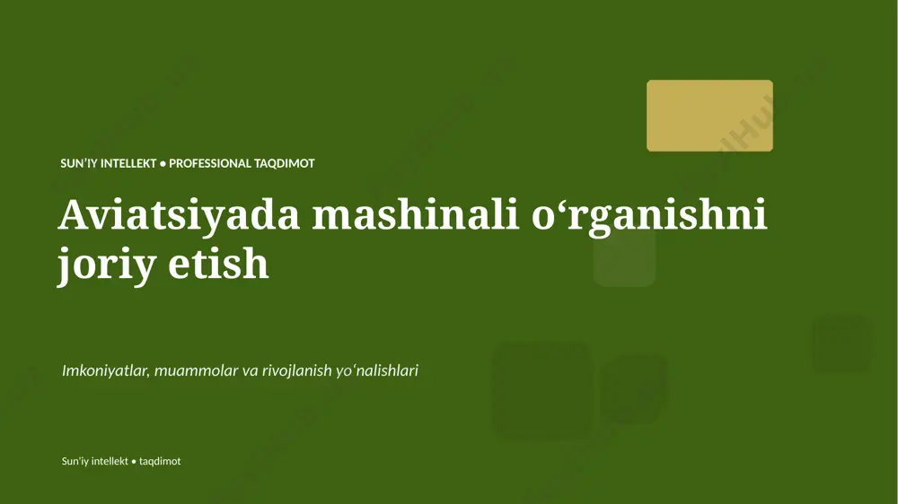 0695_aviatsiyada_mashinali_organishni_joriy_etish — PPTX