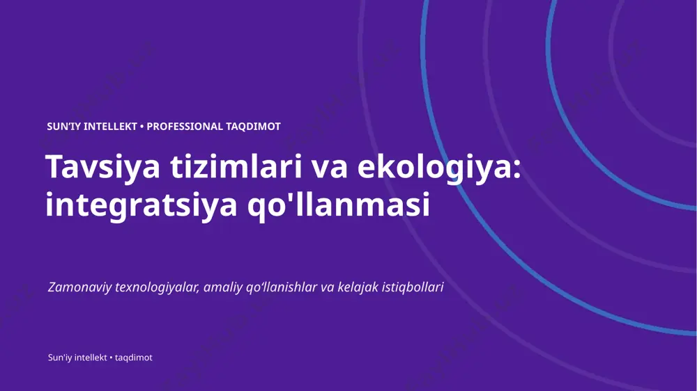 0606_tavsiya_tizimlari_va_ekologiya_integratsiya_qo — PPTX