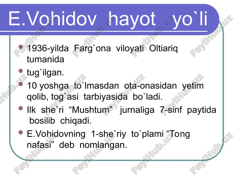 erkin vohidovning hayoti - Page 2