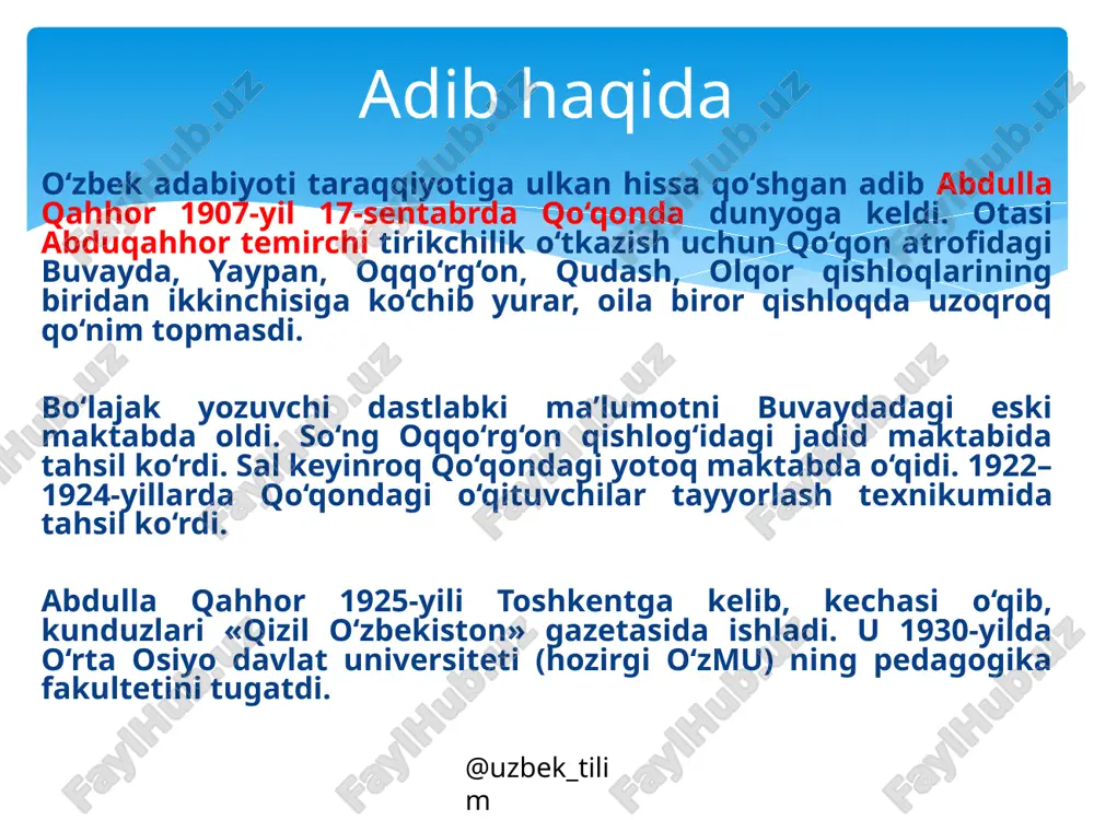 hirkin qilmishlari aks etgan. olimbek dodxoh degan bir kimsaning shafqatsizligi unsin kabi sofdil bir qizning boshiga yetadi. “dahshat” hikoyasi haqida @uzbek_tilim image3.jpg /docprops/thumbnail.jpeg