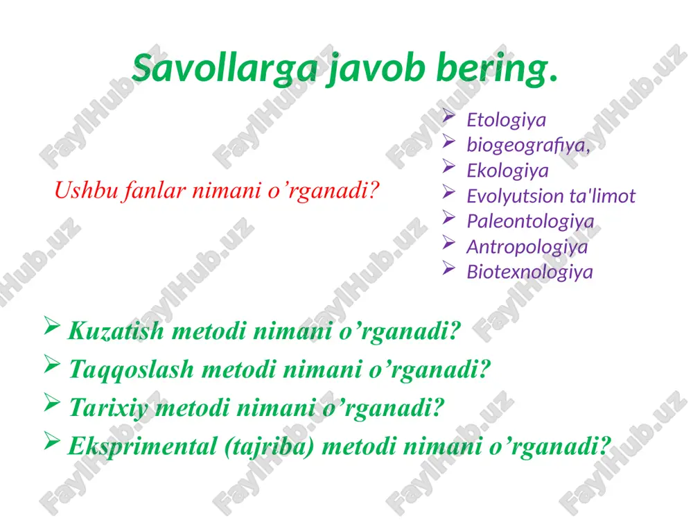 niq o‘qitish usullaridan tarkib topadi va pedagogik jarayonga qo‘llaniladi. o‘qitish metodlari o‘zaro bog‘langan faoliyat usullari sifatida darsning barcha bosqichlari, tashkiliy qism, o‘quvchilarning bilish motivlarini faollashtirish, yangi mavzuni o‘rganish, o‘quvchilarning bilish faoliyatini tashkil etish va boshqarish, o‘quvchilarning o‘zlashtirgan bilimlarini nazorat qilish va baholash, olingan natijalarni tahlil qilish, uy vazifasini berishda foydalaniladi. akademik i.d.zverev metodlarni o‘qitish manbalari va o‘quvchilar faollik darajasiga ko‘ra quyidagicha tasniflashni tavsiya etgan. mazkur jadvalga muvofiq, o‘qitish metodlarining 9 guruhini tanlab olish imkonini beradi. o‘qitish manbalari bo‘yicha o‘quvchilar faollik darajasiga ko‘ra reproduktiv (qayta aytib berish) qisman qidiruv tadqiqotchilik og‘zaki + + + ko‘rgazmali + + + amaliy + + + taniqli didaktik olim y.k. babanskiy o‘qitish metodlarini quyidagi guruhlarga ajratgan: o‘qitishning og‘zaki metodlari (hikoya, suhbat, o‘quv ma’ruzasi). o‘qitishning ko‘rgazmali metodlari. o‘qitishning amaliy metodlari. o‘qitishning muammoli-izlanish metodlari. o‘qitishning mantiqiy metodlari. mustaqil ishlash metodlari. o‘qitishda o‘quvchilar faoliyatini rag‘batlantirish va asoslash metodlari. o‘qitishning nazorat va o‘z-o‘zini nazorat qilish metodlari. o‘qitishning og‘zaki bayon …