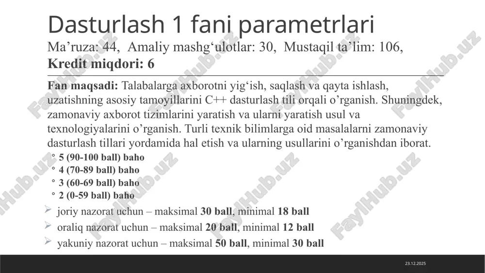 uydagilar kiradi: pascal, delphi. c# dasturlash tili, java, c++, visual basic, actionscript, python, ruby va boshqalar. pastki qavat tillar bu asosan tizimlar uchun yoziladigan dasturlash tillari hisoblanadi. yaʼni ularda drayverlar, kodlarni boshqa tilga oʼgiruvchi translyatorlar, robotlarni harakatlantirish va boshqalar. ularga misol qilib assembler va c dasturlash tillarini keltirish mumkin. script tillar - bu java dasturlash tili asosida yaratilgan obʼektga yoʼnaltirilgan dasturlash tillaridir. ularga java script, vb script, lua va boshqalarni misol qilishimiz mumkin. java script mijoz tomonida ham, server tomonida ham amal qiluvchi oʼrnatiladigan ilovalarning obʼektga yoʼnaltirilgan tili. til sintaksisi java tilining sintaksisiga juda oʼxshash, shu bois u koʼpincha java-simon til deb ataladi. bu internetda ishlaydigan vebsaytlar, portallar va boshqa ilovalarni yaratishga moʼljallangan dasturlash tillaridir. ularga php, asp.net, perl, cms, framework va boshqalarni misol qilishimiz mumkin. php - script tili boʼlib, web serverda oʼzgaruvchan html fayllarini yaratishda qoʼllaniladi. asp (inglizcha: active server pages — «serverning aktiv sahifalari») - world wide …