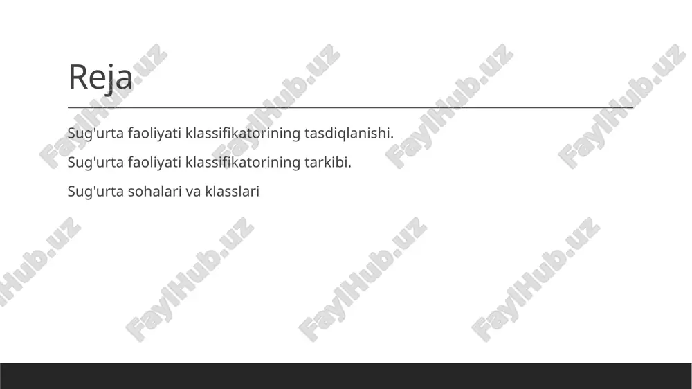 g'urta faoliyati klassifikatori, yangi sug'urta kompaniyalarining bozorga kirishini osonlashtirib, raqobatni kuchaytirish va xizmat sifatini yaxshilash imkonini beradi. 3 kelajak istiqbollari sug'urta faoliyati klassifikatorini yangi texnologiyalar va xalqaro standartlarga mos ravishda yangilash, o'zbekistonda sug'urta bozorini rivojlantirishda muhim ahamiyatga ega. sug'urta faoliyati klassifikatorining asosiy qismlari va ularning vazifalari. klassifikatorning turlari sug'urta faoliyati klassifikatori uchta asosiy turga bo'linadi: hayot sug'urtasi, hayotdan tashqari sug'urtalar va ixtiyoriy sug'urtalar. har biri o'ziga xos xususiyatlarga ega. funksiyalar va vazifalar klassifikatorning asosiy vazifasi sug'urta faoliyatini tartibga solish, nazorat qilish va sug'urta kompaniyalarining faoliyatini osonlashtirishdir. u statistik ma'lumotlar tayyorlashda yordam beradi. o'zbekiston konteksti o'zbekistonda sug'urta faoliyati klassifikatori milliy iqtisodiyotning muhim qismi sifatida harakat qiladi, sug'urta bozorini rivojlantirish va investitsiyalarni jalb qilishda asosiy rol o'ynaydi. sug'urta faoliyatini klassifikatsiyalashda muhim omillar va tamoyillar. sug'urta faoliyatini klassifikatsiyalashda muhim omillar va tamoyillar quyidagilarni o'z ichiga oladi: bozor ehtiyojlari, qonuniy talablarga moslik, va xavf tahlili. ushbu tamoyillar sug'urta kompaniyalarining strategik qarorlar qabul qilishida muhim …
