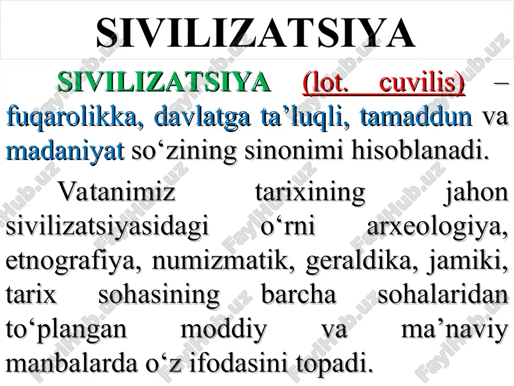 oli, tojikistonning janubi so’g’diyona davlati hududi : zarafshonning quyi oqimi va qashqadaryo vodiysi aleksandr makedonskiy (356-323) mil. avv. 334-330 yillarda makedoniya-lik iskandar ahmoniylar davlatini tor-mor keltiradi va miloddan avvalgi 329- yildan boshlab markaziy osiyoga yurish boshlaydi. salavkiylar davlati mil.avv. 312 yilga kelib, aleksandr makedonskiyning lashkarboshilaridan biri salavka salavkiylar davlatiga asos soladi. bu davlat tarkibiga parfiya, mesopotamiya, eron, baqtriya, so’g’diyona kirgan. eftaliylar mamlakati turk xoqonligi amir temur (1336-1405) amir temur kesh shahri yaqinida xo’jailg’or qishlog’ida 1336-yil 9-aprel kuni tavallud topgan. uning to’liq ismi: amir temur ko’ragoniy ibn amir tarag’ay ibn amir burkul. yevropada tamerlan tahallusi bilan mashhurdir. sohibqiron amir temurning bayrog’i va muhridagi belgi amir temur davlati bayrog’i qurol-aslahalari mustaqillik yillarida