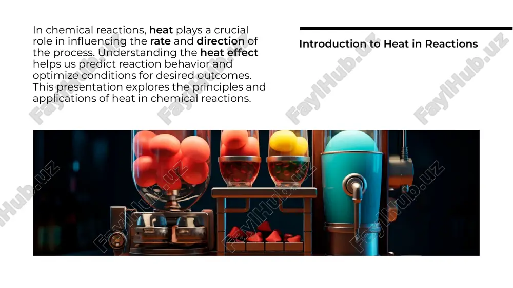 and sustainability. heat transfer in reactions heat transfer mechanisms, such as conduction, convection, and radiation, play a significant role in chemical reactions. efficient heat management ensures optimal reaction conditions, enhancing product quality and safety. understanding these mechanisms is essential for effective process design. environmental impact the heat effect in chemical reactions also has environmental implications. exothermic reactions can lead to unwanted thermal pollution, while endothermic reactions may require additional energy sources. understanding these effects is crucial for developing environmentally friendly chemical processes. understanding the heat effect in chemical reactions is vital for both theoretical and practical applications. it influences reaction rates, equilibrium, and industrial processes. by mastering these principles, we can enhance efficiency, optimize conditions, and minimize environmental impact in chemical manufacturing. conclusion: key takeaways