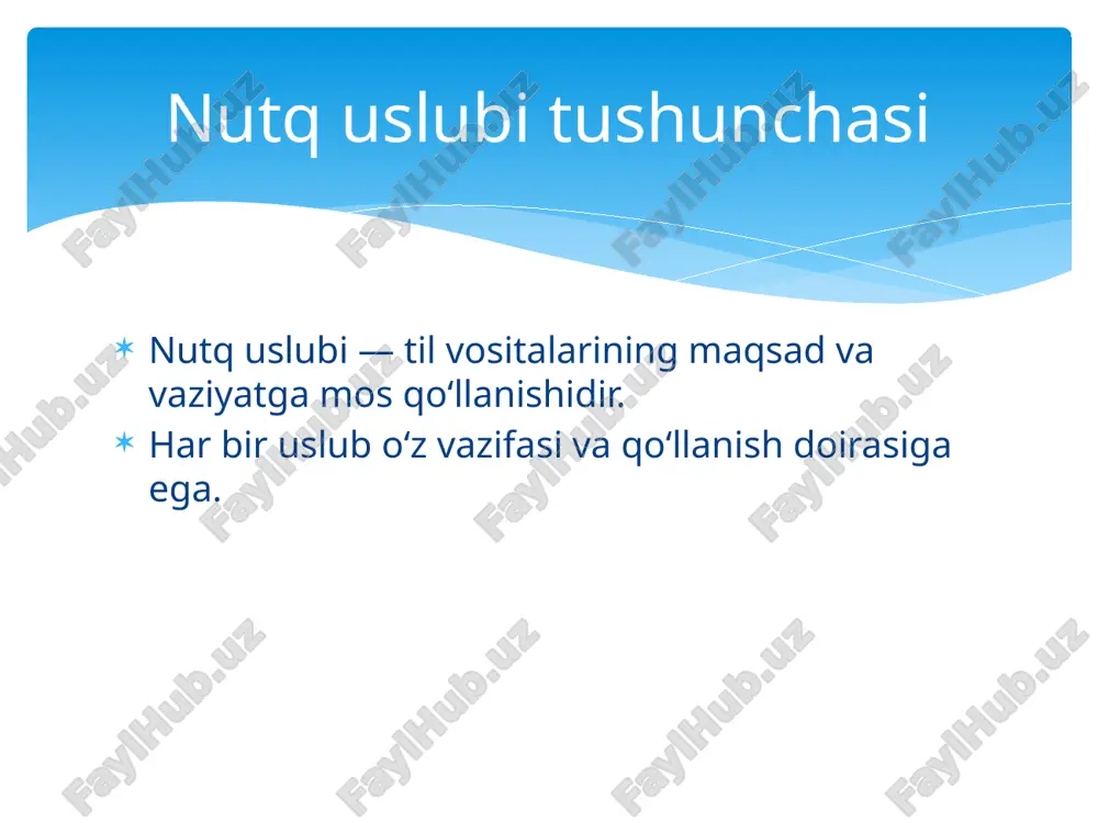 nutq uslubi larining xususiyatlari - Page 2