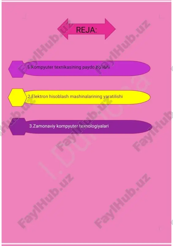 kompyuterning texnikasining rivojlanish tarixi - Page 2