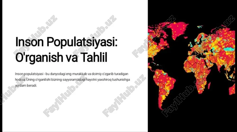 inson populatsiyasi: o'rganish va tahlil - Page 2