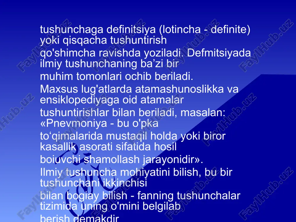mlar, atamalardir. nima sababdan «oiik til» hisoblanuvchi lotin tili rivojlanishga faol ta’sir oikazib kelmoqda? bu savolga javob berish uchun lotin tili tarixi va uning tibbiyot taraqqiyotidagi roli bilan umumiy holatda tanishib chiqish zarur. lotin tilining umummadaniy ahamiyati tibbiyot institutida lotin tili kursi mutaxassislikka oiä maqsadlarni ko'zda tutib o'rganilsa-dà, bilim doirangizni, dunyoqarashingizni kdngaytirishdä siz uchun ajöyib iihkoniyatlar beradi. shu ma’noda qisqa ko'rinishdagi tugal mazmunli lotincha hikmatli so‘zlardan foydalaniladi. ko‘pgina hikmatli so'zlar - bu mashhur antik yozirvchilar, foylasuflar, siyosiy arboblarning5 nutqidan ólingan alohida iboralärdir. keyingi yangi davr olimlariga taalluqli lotincha aforizmlar ham o'zága xos ajoyib va chuqtar mazmunlidir. ba'zi totiacha hikmatli so'zlar bemoming hayoti, oiimi, sog‘lig‘i yoki shifokor faoliyatiga taalluqli boiib tibbiyot deowtologik taiimotiga aylanibketgan. hozirda jahonning ko‘pgina tillari fondidagi baynalmilal lug'atlarda turli ma’nodagi lotinizmlar ko‘zga ko‘rinarli o‘rinni egallab turadi. kommunal, kommunikatsiya, kredit, diskreditatsiya, dekret. kredo, kurs, kurator, prokuror, kursant, konkurent, konkurs, ekskursiya, ekskursant, gradus, gradatsiya, degradatsiya, ingrediyent, agressiya, kongress, progress, regress, …