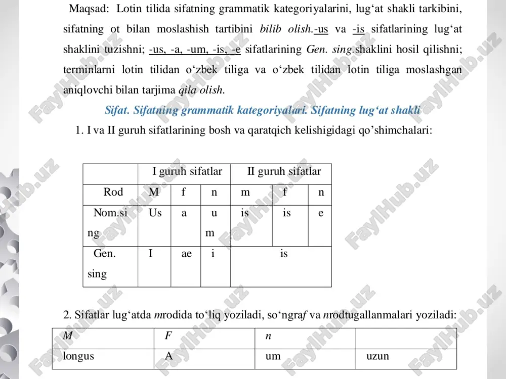 lotin tilidan grammatik kategoriyalar mavzusiga pptx - Page 2