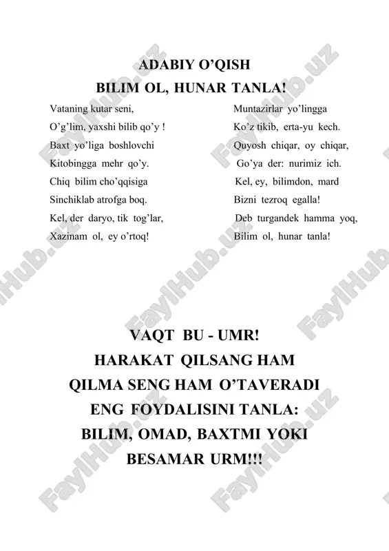 tahrirlash dasturi b) antivirus dasturi c) internet brauzeri d) fayl siqish dasturi 6. videoklipni turli formatlarda eksport qilishning afzalligi nima? a) turli qurilmalarda ochish imkonini beradi b) faqat sifatni pasaytiradi c) videoni qisqartiradi d) internet tezligini oshiradi 7. audiotahrirlash dasturlari yordamida nima qilish mumkin? a) faqat rasm chizish b) ovoz yozuvlarini kesish, birlashtirish va sozlash c) faqat matn yozish d) kompyuterni tezlashtirish 8. reverberatsiya effekti nima? a) ovozda aks-sado yaratish b) ovoz balandligini nolga tushirish c) ovoz tezligini pasaytirish d) ovoz sifatini buzish 9. audioklipni turli formatlarda eksport qilish nimani anglatadi? a) ovoz faylini turli dasturlarda ishlaydigan ko‘rinishda saqlash b) ovoz balandligini pasaytirish c) ovoz tezligini oshirish d) ovoz effektini o‘chirish 10. uch o‘lchamli (3d) printerning vazifasi nima? a) haqiqiy shakldagi buyumlarni yaratish b) faqat matnli hujjatlarni chop etish c) faqat rasm chizish d) faqat videoni kesish 11. to‘rtinchi va beshinchi avlod uyali aloqa texnologiyasi qanday imkon beradi? a) faqat …