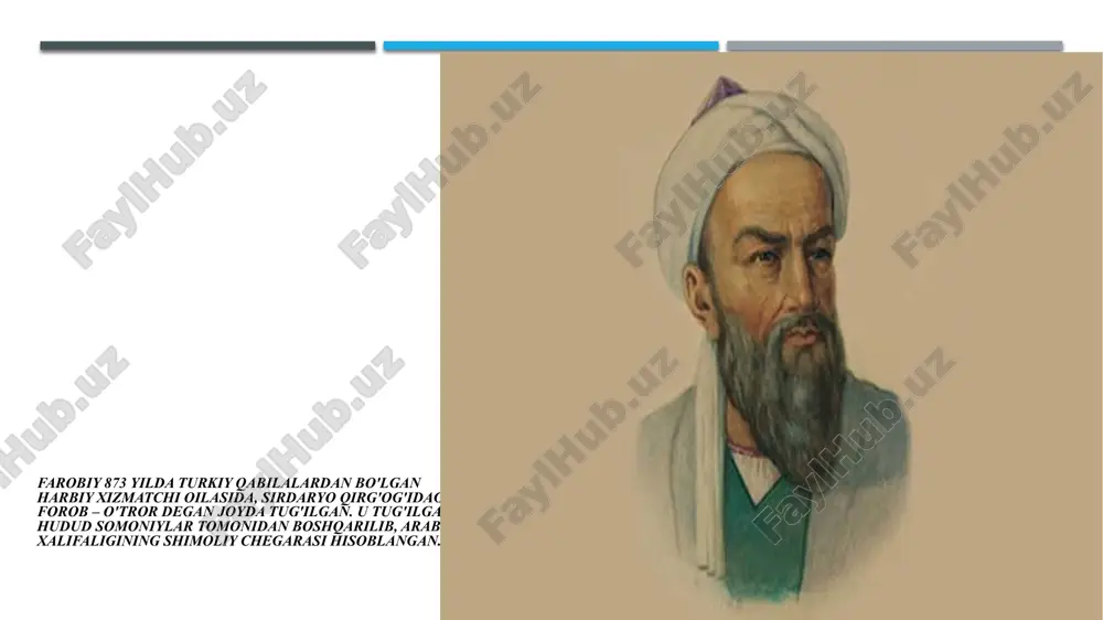 ibn al-kiftiy, ibn abi usaybi'a, bayhaqiy, ibn sino, ibn boja, umar xayyom, beruniy, ibn rushd, ibn xaldun va boshqalar forobiyning ta'limotini chuqur o'rganib, uni yangi g'oyalar bilan boyitganlar. buyuk mutafakkir va shoirlardan alisher navoiy va abdurahmon jomiy, jaloliddin davoniy forobiyning ijtimoiy-falsafiy, siyosiy va axloqiy ta'limotidan bahramand bo'lganlar. faylasuf al g’azzoliy tus shahrida tug‘ilib o‘sdi. juda yoshlik chog‘idanoq olimlik pog‘onasiga ko‘tarildi. 1091 yildan boshlab u bag‘doddagi mashhur nizomiy madrasasida talabalarga falsafa va ilohiyot ilmidan saboq berdi. u 34 yoshida kuchli ruhiy inqirozni boshidan kechirdi. shundan so‘ng haqiqatni faylasuflar belgilagan yo‘ldan topa olmasligini tushunib, mudarrislikni tashladi va mustaqil ravishda tasavvuf ilmini o‘rganishga kirishdi. oradan 11 yil o‘tgach, imom g’azzoliy yana madrasaga qaytib, talabalarga tahsil bera boshlaydi. u butun umrini haqiqatni odamlarga tushuntirish va adashganlarni to‘g‘ri yo‘lga qaytarishga bag‘ishladi. g’azzoliyning falsafa, tasavvuf ilmiga oid asarlari juda yorqin, ravon va tushunarli uslubda bitilgan. quyida uning ana shunday asarlaridan ba’zilarini sanab o‘tamiz: «faylasuflarning maqsadlari», «faylasuflarning …