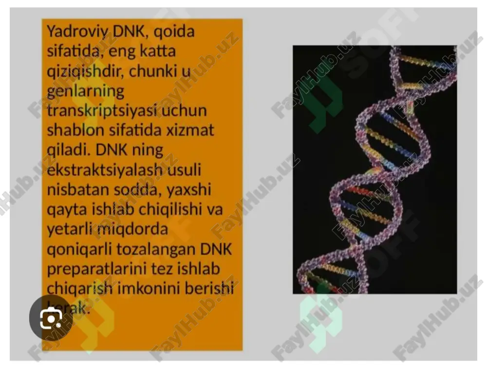 biologik to‘qimalar genom dnk siniajratish usullari - Page 2