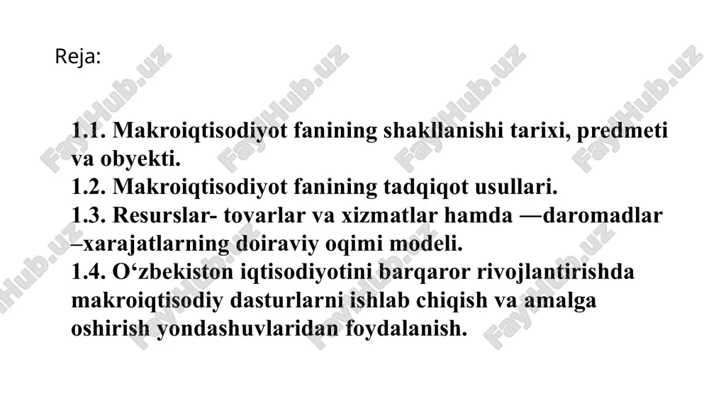 oliyaviy kapital (u unumdor bo'lmagan) va iqtisodiy kapital (u) o'rtasidagi farqga e'tibor bering. pul to'g'ridan-to'g'ri unumdor bo'lmasa-da, u sotib oladigan asboblar va mexanizmlar bo'lishi mumkin. har qanday jamiyat iqtisodiy resurslar cheklangan sharoitda o`zining ehtiyojlarini maksimal qondirishga intilarkan, kundalik hayotda quyidagi uchta asosiy vazifalar echimini topishga urinadi: nimani ishlab chiqarish, ya′ni qaysi turdagi tovarlar va xizmatlardan qancha miqdorda ishlab chiqarish talab etiladi? qanday qilib ishlab chiqarish, ya′ni tovarlar va xizmatlar qanday texnologiyalardan foydalanib, qaysi yo`l bilan ishlab chiqarilishi lozim? kim uchun ishlab chiqarish, ya′ni tovarlar va xizmatlarning iste′molchilari kimlar? ishlab chiqarish imkoniyatlari chegarasi: farqlar makroiqtisodiy modellar ishlab chiqarish imkoniyatlari chegarasi (yoki egri chizig'i): iqtisodiyot mavjud resurslarni hisobga olgan holda ishlab chiqarishi mumkin bo'lgan ikkita mahsulotning samarali samarali kombinatsiyasini ko'rsatadigan diagramma . ishlab chiqarish imkoniyatlari chegarasi: qaytarilishning kamayishi daromadning kamayishi qonuni: resurslarning qo'shimcha o'sishi ma'lum bir maqsadga yo'naltirilganligi sababli, ushbu qo'shimcha o'sishlardan marjinal foyda kamayadi. ppf ning kamayuvchi daromad qonuni misol: agar …