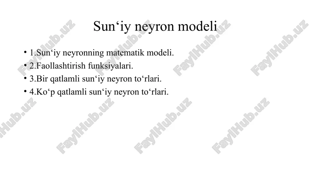 sun‘iy neyron modeli - Page 2