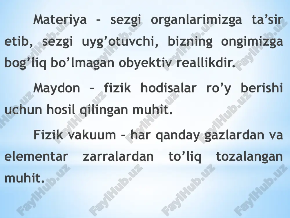 i harakat. s(m) yo’l formulasi - - t(s) tezlik formulasi - t(s) tezlanish formulasi - a() a = -a t(s) const aylana bo’ylab tekis harakat harakatlanish trayektoriyasi aylana, tezligining qiymati o’zgarmas va yo’nalishi uzluksiz o’zgaruvchi harakat - aylananing uzunligi formulasi - chiziqli tezlik formulasi - burchak tezlik formulasi - burilish burchagining harakat tenglamasi - chiziqli tezlikning harakat tenglamasi - burchak tezligining harakat tenglamasi aylana bo’ylab tekis tezlanuvchan harakat harakatlanish trayektoriyasi aylana, tezligining qiymati tekis ortuvchi va yo’nalishi uzluksiz o’zgaruvchi harakat - burilish burchagining harakat tenglamasi - burchak tezlanishi formulasi - normal tezlanish formulasi - tangensial tezlanish formulasi yoki - to’la tezlanish formulalari - burchak tezligining harakat tenglamasi aylana bo’ylab tekis sekinlanuvchan harakat harakatlanish trayektoriyasi aylana, tezligining qiymati tekis kamayuvchi va yo’nalishi uzluksiz o’zgaruvchi harakat - burilish burchagining harakat tenglamasi - burchak tezlanishi formulasi - burchak tezligining harakat tenglamasi + - ilgarilanma harakat kinematikasiing asosiy tenglamasi - aylanma harakat kinematikasining asosiy …