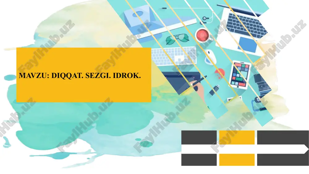 siz diqqat – ongimizning oldindan belgilangan maqsadsiz ravishda muayyan ob’ektga yo‘naltirilishi va unga to‘planishidan iborat diqqat turi. ixtiyoriy diqqat – ongning oldindan belgilangan maqsadga muvofiq irodaviy va asabiy faollik ko‘rsatgan holda muayyan ob’ektga yo‘nalishi va unga to‘planishidan iborat diqqat turi. ixtiyoriydan keyingi diqqat – diqqatning muayyan ob’ektga, avvalo, ixtiyoriy ravishda qaratilib, so‘ngra uning ahamiyati tushunilgan sari o‘z-o‘zidan qaratilib boriladigan (avtomatlashgan) diqqat turi. ushbu tushunchani psixologiya faniga n.f.dobrinin tomonidan kiritilgan. sezgi haqida umumiy tushuncha. sezgi bu – oddiy psixik jarayon bo‘lib, u moddiy hayotdagi hodisalar va narsalarning ayrim xususiyatlari aks etishidan iboratdir. sezgi – oddiy bilish jarayoni, aks ettirishning dastlabki shakli ya’ni sezgi organlariga tashqi dunyoning alohida sifatlari tasviri. sezgi kognitiv jarayonning boshlang‘ich nuqtasi ( r.solso). kishidagi sezgilar haqida gapirganimizda adaptatsiya tushunchasi to‘g‘risida to‘xtalib o‘tamiz. adaptatsiya - moslashuv bo‘lib, sezgi organlari sezgirligining qo‘zg‘atuvchi ta’siri ostida o‘zgarishi demakdir. adaptatsiya hodisasi uch xil turda: 1. qo‘zg‘atuvchining uzoq muddat davomida ta’sir etishi jarayonida sezgining …