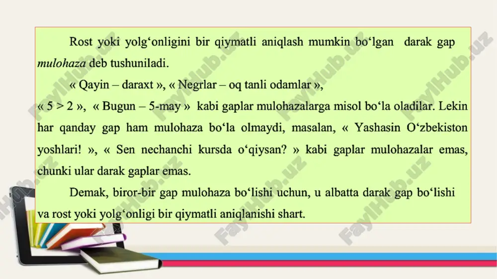 mulohazalar algebra si - Page 2