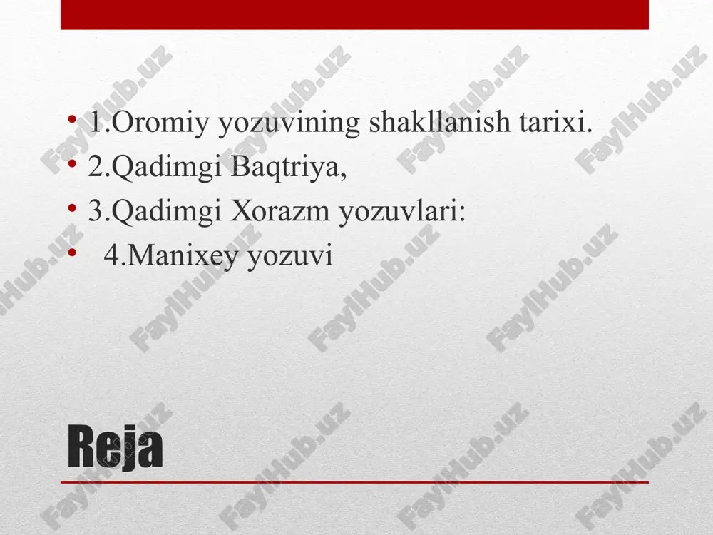 lda bo‘lgan. qadimgi xorazm davlati mil.avv. iv asrdan milodiy iii asrgacha eng qudratli davlatlardan biri bo‘lgan. beruniy ma’lumotiga ko‘ra, shu davrda xorazm hududida 300 dan ortiq shaharlar bo‘lgan o‘tgan asrning 70-yillar oxiriga kelib 300 dan ortiq yodgorliklar topilgan bo‘lsa, xx asrning 90-yillar oxirida ularning soni 400 ga yetgan- xiva, xazarasp, ko‘na-uaz, qandumqal’a, guldursun, akchaxon qal’a, katta aybuyirqal’a, voyangan… qadimgi xorazm davlati chegaralari bo‘ylab chegara qal’alari bunyod etilgan. o‘ng qirg‘oq xorazmda burli qal’a, ayazqal’a, kichik qirqqizqal’a, qo‘rg‘oshinqal’a, jonboqal’a, chap qirg‘oqda –akcha gelin, gaurqal’a, kangaqirqal’a... har bir bunday qal’alar atrofida ochiq shakladgi manzilgohlar topilgan. mil.avv. 2 asrning oxirgi choragidan xorazmda yevratid tetradraxmalariga taqlid qilib zarb qilina boshlanadi. unda o‘ziga xos tamg‘a bo‘lgan. bu esa, xorazmda dinastiya o‘zgarishi sodir bo‘lganligi anglatadi. tangalarning zarb etilishi bu davrda xorazmda yangi iqtisodiy va siyosiy o‘zgarishlar boshlanganligini ham anglatadi. qadimgi davr davomida unda 3 ta sulola hukmron bo‘lganligi yozma manba va tangalarni o‘rganish asosida aniqlangan. 1 sulola- …