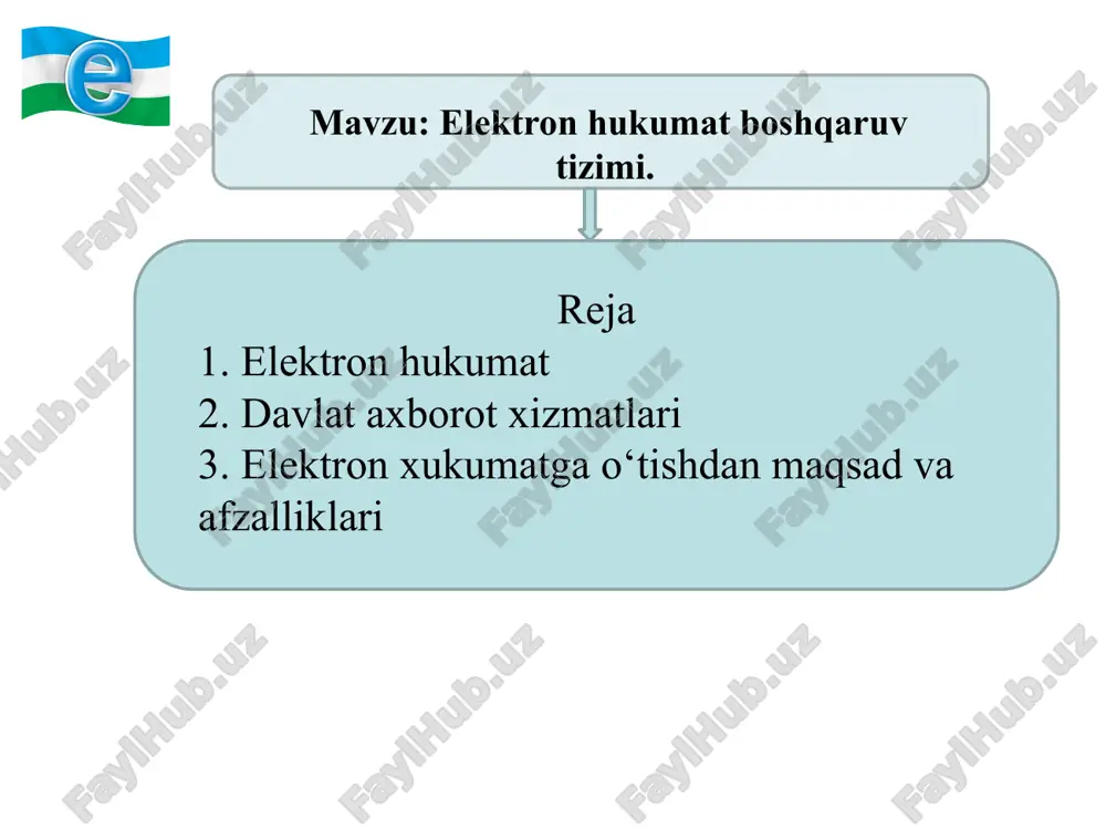 to‘g‘risidagi 2013 yil 27 iyundagi pq-1989-son qarori; mamlakatimizning dasturiy ta’minot vositalari ishlab chiquvchilarini rag‘batlantirishni yanada kuchaytirish chora-tadbirlari to‘g‘risidagi 2013 yildagi pq-2042-son qarori. axborotlashtirish sohasidagi asosiy me’yoriy-huquqiy xujjatlar o‘zbekiston respublikasi birinch prezidentining 2014 yil 3 apreldagi “iqtisodiyotning real sektorida axborot-kommunikatsiya texnologiyalarini yanada joriy etish choralari to‘g‘risida”gi pq-2158-son qarori; o‘zbekiston respublikasi birinchi prezidentining 2014 yil 7 apreldagi “o‘zbekiston respublikasida investitsiya iqlimi va ishbilarmonlik muhitini yanada takomillashtirishga doir qo‘shimcha chora-tadbirlar to‘g‘risida”gi pf-4609-son farmoni; o‘zbekiston respublikasi birinchi prezidentining 2014 yil 15 apreldagi “tadbirkorlik faoliyatini amalga oshirish va davlat xizmatlarini ko‘rsatish bilan bog‘liq tartibotlarni yanada takomillashtirish chora-tadbirlari to‘g‘risida”gi pq-2164-son qarori; o‘zbekiston respublikasi vazirlar mahkamasining 2014 yil 23 apreldagi “davlat va xo‘jalik boshqaruvi, mahalliy davlat hokimiyati organlari faoliyatida aktni joriy etish va rivojlantirishning holatini o‘rganishni amalga oshirish tartibi to‘g‘risidagi nizomni tasdiqlash haqida”gi 102-son qarori. akt rivojlantirish bo’yicha amalga oshirilgan islohatlar natijasida: - aloqa va axborotlashtirish sohasini yanada rivojlantirishga qaratilgan meyoriy-xuqukiy baza takomillashib bormoqda; - telekommunikatsiya tarmoqlarini …