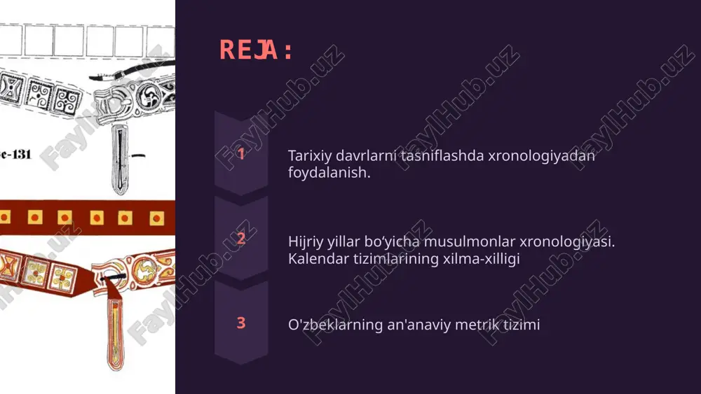 botke lechebnix preparatov i meditsinskix issledovaniyax. transport i logistika rol tochnix izmereniy vremeni v upravlenii transportom i organizatsii logisticheskix potokov. 7 tekushie vizovi i problemi v xronologii i metrologii 245m sovremennie tochnie izmereniya kolichestvo deneg, vlojennix v issledovaniya s tselyu uluchsheniya tochnosti izmereniy. 3 glavnie vizovi opredelenie trex osnovnix vizov, stoyashix pered xronologiey i metrologiey v nastoyashee vremya. 8 zaklyuchenie i vivodi 1 vajnost standartizatsii kratkiy obzor znachimosti standartov izmereniy v sovremennoy nauke i texnologiyax. 2 budushee xronologii i metrologii prognoz razvitiya oblasti xronologii i metrologii v blijayshie godi. 3 rol obrazovaniya opisanie vajnosti obucheniya i razvitiya v oblasti xronologii i metrologii dlya budushix pokoleniy uchenix i injenerov. 9 vvedenie v musulmanskoe letoischislenie musulmanskoe letoischislenie, osnovannoe na godu xidjri, yavlyaetsya vajnoy chastyu islamskoy kulturi. ono ispolzuetsya dlya opredeleniya religioznix prazdnikov i sobitiy. 10 osnovi goda xidjri 1 lunniy kalendar god xidjri osnovan na lunnom kalendare, sostoyashem iz 12 lunnix mesyatsev …