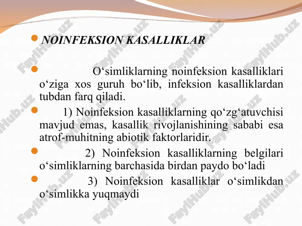 igi yaruslarida barglar sarg‘ayadi va asta-sekin qizg‘ish tus oladi. o‘simliklarning bo‘yi pasayadi, ko‘saklari to‘kiladi. ekin erta yetiladi, ammo hosil kam bo‘ladi. tuproqda azot keragidan oshiqcha bo‘lishi ham g‘o‘za hosiliga zararli, chunki o‘simliklar vegetatsiya tugaguncha ham o‘saveradi, ekin yotib qolishi mumkin, tola yetilishi va ko‘saklar ochilishi kechikadi, defoliant qo‘llash yaxshisamara bermaydi. azot yetishmovchiligi kaliy yetishmovchiligi temir yetishmovchiligi fosfor yetishmovchiligi magniy yetishmovchiligi fosfor yetishmasligi. o‘simliklar o‘sishi sekinlashadi, bo‘yi pasayadi, barglari kichik bo‘lib qoladi, to‘q yashil yoki kul rang, to‘q kul rang tus oladi, nekrotik dog‘lar paydo bo‘ladi; ba’zan barg va poya to‘q qizg‘ish tusga kiradi. ko‘saklar soni kamayadi, kech ochiladi. kasallik pastki yarusdan boshlanadi. kaliy yetishmasligi. ko‘saklar rivojlanib boshlagan davrda oldin pastki, so‘ngra yuqorigi yaruslar barglarida sariq, sarg‘ish-oqish, sarg‘ish-yashil dog‘lar paydo bo‘ladi, vertitsillyoz so‘lishdagi kabi, ular ola chipor bo‘lib koladi. so‘ngra dog‘lar zang yoki bronza tusiga kiradi, mo‘rt, tegsa oson sinadigan bo‘lib qoladi, uchlari tepaga bukiladi, quriydi va vaqtidan oldin yerga to‘kiladi. …