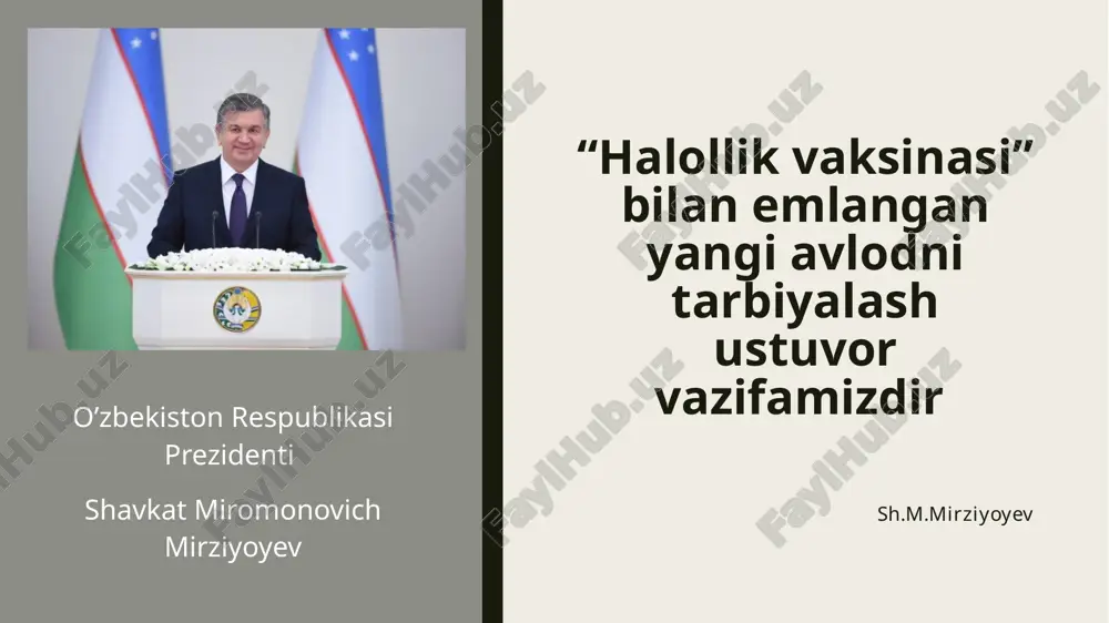 publikasi vazirlar mahkamasining qarori, 19.02.2019 yildagi 146-son 5-bob mavzuga oid bo‘lgan adabiyotlar tahlili: isroilov g‘olib. "bo‘layotgan pedagoglarning antikorrupsion kompetentligini 'halollik vaksinasi' asosida rivojlantirish": qo‘qon davlat pedagogika instituti erkin tadqiqotchisi. (https://scholar.kokanduni.uz/index.php/rb/article/view/601?utm_source) "korrupsiya tushunchasi va unga qarshi kurashishga oid atamalar izohli lug‘ati" – b.i. isroilov va e.f. gadoyev tomonidan tayyorlangan ushbu ilmiy-amaliy qo'llanma, korrupsiya va unga qarshi kurashish bilan bog'liq atamalar mazmunini sharhlaydi. o‘zbekistonda korrupsiyaga qarshi kurashishning amaliyotga tatbiq etilishi" – b.aliyev va a.muxtorov tomonidan yozilgan ushbu kitob, o‘zbekistonda korrupsiyaga qarshi kurashish strategiyasi, metodlari va amaliyotini o‘rganadi. corruption: a study in political economy" – dennis c. mueller tomonidan yozilgan ushbu kitobda, korrupsiya va uning iqtisodiy, siyosiy ta’sirlari, shuningdek, uning oldini olish usullari va strategiyalari chuqur tahlil qilinadi. xorijiy tajribalar janubiy koreya finlyandiya singapur maktab o‘qituvchilari va rahbarlariga muntazam ravishda etik va korrupsiyaga qarshi kurashish bo‘yicha malaka oshirish kurslari o‘tkaziladi, “kim young-ran” qonuni (2016) orqali davlat xizmatchilari, jumladan pedagoglar uchun sovg‘a olish, ruxsatsiz …