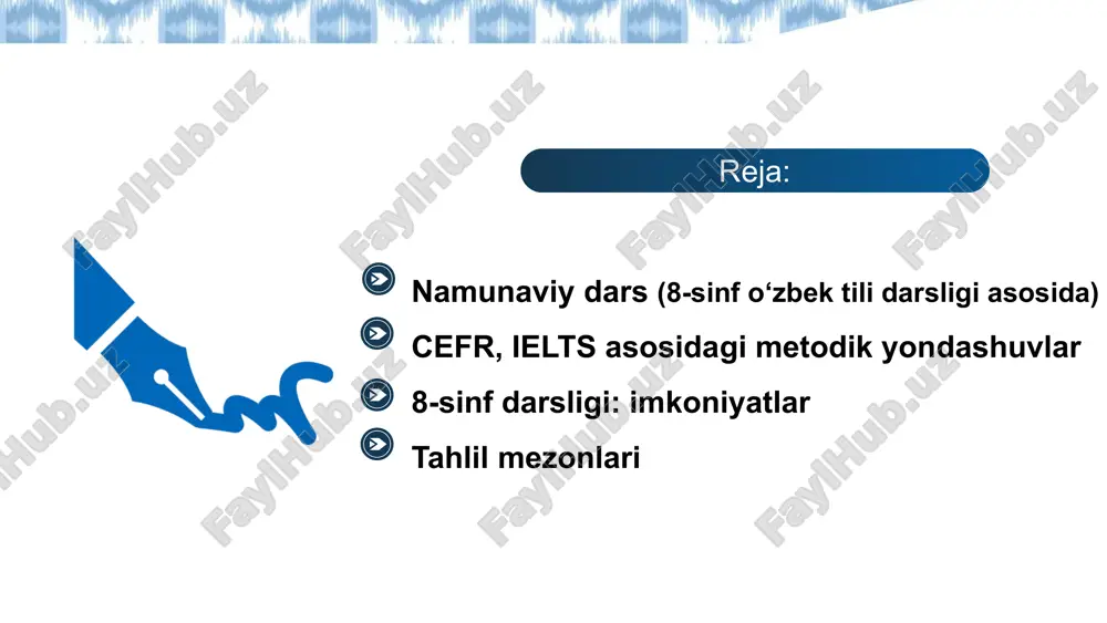 namunaviy dars tashkil etish va uni tahlil qilish - Page 2