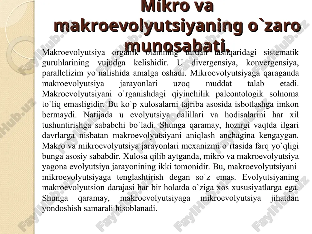 orasidagi o‘xshashlik va farqlar darajasini aniqlash mumkinligini ko‘rsatmoqda. har bir aminokislotani oqsil molekulasidagi almashinuvi bir, ikki, uch nukleotidlarning o‘zgarishi bilan aloqador. shu bois u yoki bu oqsil molekulasidagi aminokislotalar almashinuvini e’tiborga olib, ana shu oqsil molekulasi sintezida qatnashgan gen tarkibidagi nukleotidlar almashinuv miqdorining maksimum va minimumini ehm yordamida hisoblash mumkin. odam eritrotsitlaridagi gemoglobin oqsili o‘zaro o‘xshash ikkita α va ikkita β zanjirdan tashkil topgan. α ning har bir zanjiri 141 ta, β ning har bir zanjiri 145 ta aminokislotalardan iborat. gemoglobinning α va β zanjirlari o‘zaro farq qilsa ham, ulardagi aminokislotalarning joylanish izchilligi bir-biriga o‘xshash. bu holat gemoglobin α va β zanjirlari tarixiy jarayonda yagona polipeptid zanjir divergensiyasi natijasida paydo bo‘lganligidan dalolat beradi. organik olamning tarixiy taraqqiyotida turli hayvon guruhlarida mutatsion o‘zgaruvchanlik tufayli α va β zanjirda ham aminokislotalar almashinuvi sodir bo‘lgan. odam va boshqa hayvonlar gemoglobin zanjiridagi aminokislotalar tarkibidagi farq (v. grant bo‘yicha) turlar farqlar soni farqlar soni α …