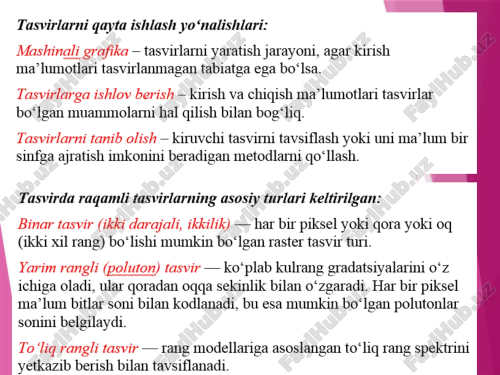 tasvirlar ustida bajariladigan operatsiyalar - Page 2