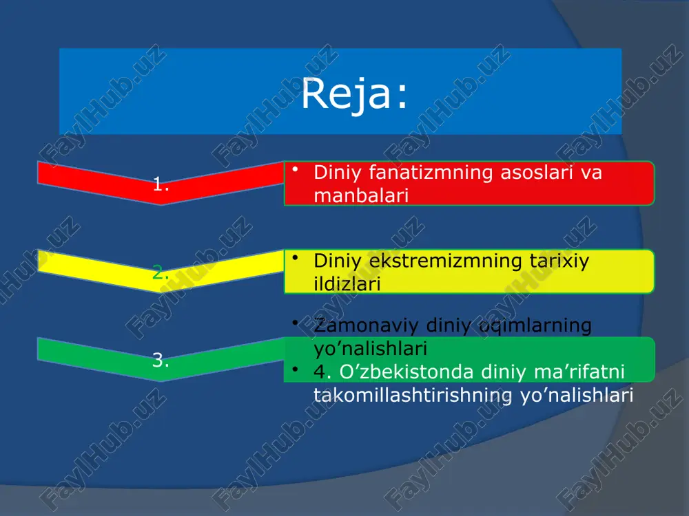 alab qiladilar. 1919-yil filadelfiyada jahon xristian fundamentalistlari assotsiatsiyasiga asos solindi. 20-asrning 70-yillaridan f. soʻzi islomga nisbatan qoʻllanila boshlandi. islom f.i qurʼon va hadislarni soʻzmasoʻz talqin etish va ilk islomga qaytishni targʻib qiladi. dinga fanatizm psixologik qaramlikning bir shakli sifatida qarash mumkin. axir, bunga aralashgan odam o'ziga tegishli emas, balki "yuqoridan" (masalan, mazhabning ruhiy rahbari) taqiqlangan aqidalarga muvofiq harakat qiladi. shu bilan birga, giyohvand boshqa hayotni tasavvur ham qila olmaydi. xo'sh, odamni aqldan ozgan din fanatiga aylantiradigan narsa nima? albatta, ko'p narsa odamning turiga bog'liq. psixologlar, ular aqidaparastlikka moyil, ular orasida dindor odamlar ham bor: mutaassibning haddan tashqari cheklangan tafakkuri bor va u o'zining diniy aqidalari bilan bog'liq bo'lmagan hukmlarni salbiy qabul qiladi. shu bilan birga, mutaassiblar "dushman" g'oyalarning ma'nosini ham tushunmasligi mumkin. tanqidni rad qilish. giyohvandlarning e'tiqodlari ilmiy va mantiqiy fikrlar bilan osonlikcha rad etilishi mumkin bo'lsa ham, ortodoksal muxlis hali ham turib oladi. u bilan bahslashish mumkin emas. atrofdagi …