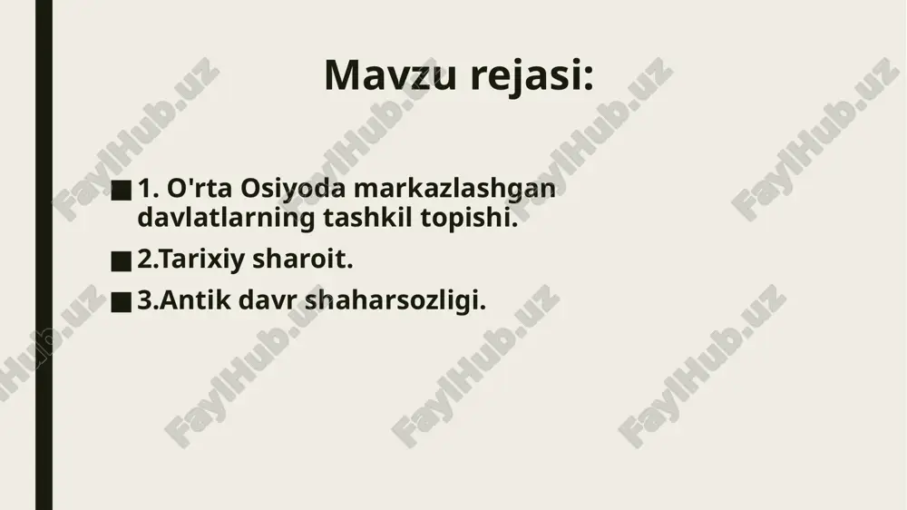 arda iskandarning o`rta osiyoga qilgan harbiy yurishlari, oqibatida parfiya, marg`iyona, baqtriya, so`g`diyona xalqlari madaniy hayotida iz qoldi. lekin, ko`zga tashlanarli o`zgarishlar amudaryodan shimoliy viloyatlarda faqat selavkiylar davridan boshlanadi. miloddan avvalgi iii asr o`rtalariga kelib baqtriyada yunon-baqtriya davlatining qaror topishi bilan mahalliy madaniyatga ellinizm elementlarining kirib kelishi jadallashdi. bu jarayon ayniqsa moddiy madaniyatda, uning me`moriy qurilish jabhalarida yaqqol ko`zga tashlanadi. o`rta osiyoning janubiy rayonlarini keng xalqaro munosabatlarga tortilishi, o`lka viloyatlarining qadimgi sharq va yunoniston, makedoniya davlatlari bilan keng madaniy va savdo aloqalarda bo`lishi o`z navbatida uning markaziy va shimoliy viloyatlari –so`g`d, xorazm, shosh va qadimgi farg`onani ham chetlab o`tmadi. o`sha davr madaniy hayotidagi yuksalishlar baqtriyada dalvarzintepada, eski termiz, jondavlattepa: so`g`dda afrosiyob, erqo`rg`on, poykent; xorazmda jonbasqal`a, ayozqal`a, tuproqqal`a; chochda qanqa, shoshtepa, qovunchitepa; qadimgi farg`onada asxikent, koson, marhamat kaba yodgorliklar va yuzlab kichik shaharlar va qishloqlar shaklidagi arxeologik yodgorliklar misolida ko`zga tashlanadi. yunon-baqtriya sharqning yirik davlati sifatida 120 yildan ortiq (mil.av.250-128 yillar) vaqt …