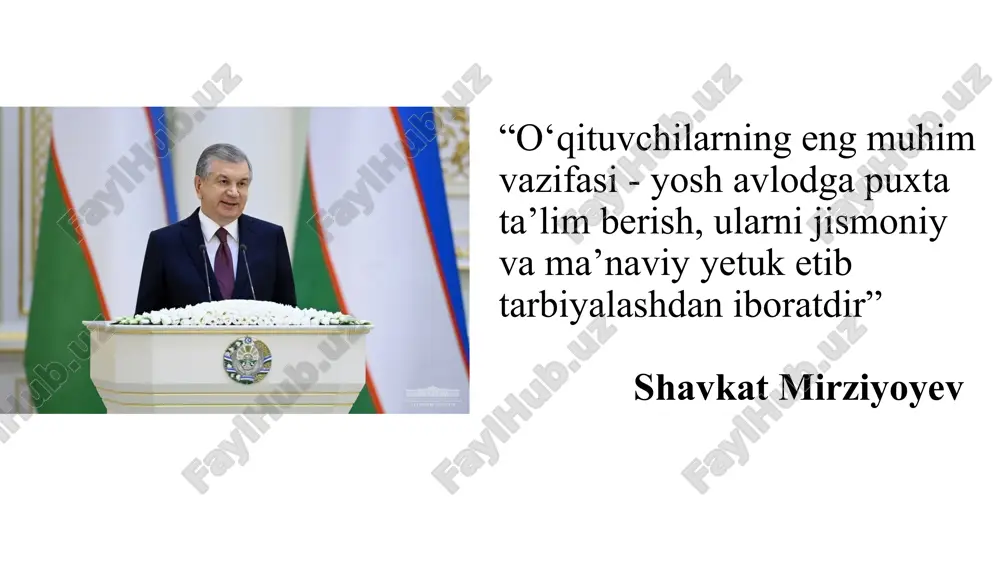 a ta’lim-tarbiya va ilm-fan sohalarini rivojlantirish chora-tadbirlari to‘g‘risida“gi pf-6108-sonli farmoni mavzuga oid me’yoriy-huquqiy hujjatlar: “maktabgacha va maktab ta’limi vazirligi hamda uning tizimidagi tashkilotlar faoliyatini samarali tashkil etish chora-tadbirlari to‘g‘risida” prezidentining 26.05.2023 yildagi pf-79-sonli farmoni. 5 mavzuga oid adabiyotlar tahlili: “inson resurslarini boshqarish” moduli bo‘yicha phd s.b.goyibnazarov – o‘quv uslubiy majmua “umumta’lim maktablarida inson resurslarini boshqarishning nazariy-metodologik asoslari” (pedagog kadrlar misolida) karimova go‘zal ibragimovna “inson resurslarini boshqarish” moduli bo‘yicha metodik ko‘rsatma” - m.baybayeva 5 maktabda inson resurslari samaradorligini baholash va reytingini yuritish orqali ta’lim sifatini oshirish mavzuning maqsadi: vazifalar: inson resurslari samaradorligini aniqlash – o‘qituvchilar va maktab xodimlarining mehnat unumdorligini baholash. baholash mezonlarini ishlab chiqish – reyting tizimi uchun aniq va adolatli mezonlar yaratish. maktab ma’muriyatiga yordam berish – qaror qabul qilishda foydalanish uchun tahliliy ma’lumotlar taqdim etish. o‘quv sifati va natijalarini yaxshilash – yaxshi natijaga erishgan maktab xodimlarini rag‘batlantirish orqali ta’lim sifatini oshirish. aqsh buyuk britaniya germaniya mavzu yuzasidan xorijiy …
