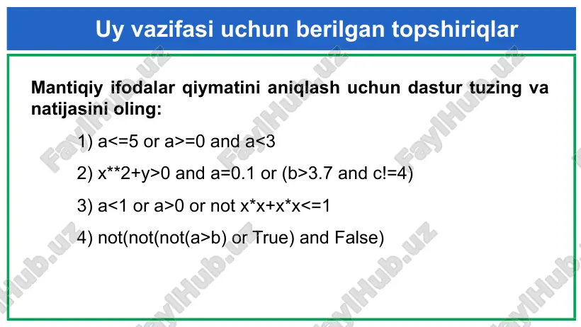 tarmoqlanuvchi algoritmlarni dasturlash - Page 2