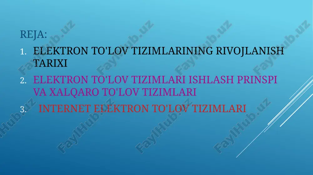 : internet texnologiyalari, mobil aloqa hizmatlari va banklarning ishi hisoblanadi. to'lov tizimi bu- moliyaviy sheriklar: banklar, muassasalar, do'konlar va boshqalar o'rtasidagi bitimlar va hisob-kitoblarni almashish tizimidir. keng ma'noda, bu xaridor va sotuvchi o'rtasidagi vositachilar. “ ” to'lov tizimining funktsiyalari bank kartalari yordamida pul mablag'larining barqaror aylanishidan iborat. plastik karta bilan to'lovni amalga oshirayotganda, maxsus terminal xaridorning pul mablag'larini o'z bankiga o'tkazish to'g'risida so'rov yuboradi va u erdan kerakli miqdorni sotuvchining hisobiga o'tkazadi. barcha hisob-kitoblar real vaqt rejimida amalga oshiriladi va 10 soniyadan oshmaydi. xalqaro to'lov tizimlari barcha mamlakatlardagi moliyaviy aylanmalarga kirishni ta'minlaydi, bu sizga hududlar va hududlarni hisobga olmagan holda xaridlar va hizmatlar uchun haq to'lashga imkon beradi. bu to'lov tizimining eng xavfsiz turi. eng zamonaviy kompyuter texnologiyalari doimiy ravishda yangilanib turadigan va firibgar hujumlarga qarshi turishga yordam beradigan va shaxsiy ma'lumotlar xavfsizligining yuqori darajasini ta'minlaydigan xalqaro tizimlarga hizmat ko'rsatish uchun ishlatiladi. mamlakatimizda eng mashhurlari visa yoki mastercard. asosiy global …