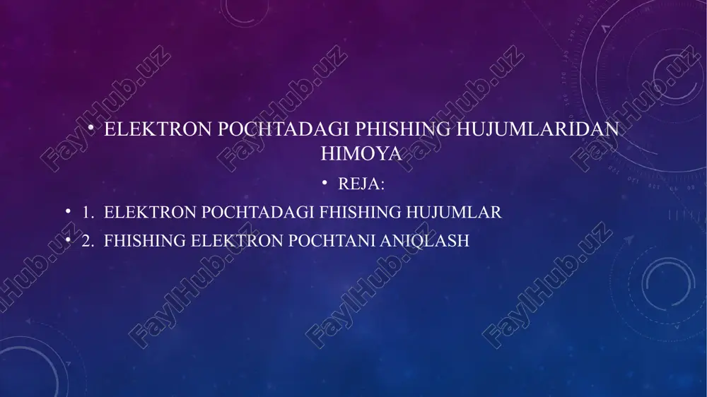 umkin? elektron pochta manzili bo'yicha fishing elektron pochta xabarlarini tanib olish tafsilotlarga e'tibor berishni talab qiladi. e'tibor berish kerak bo'lgan ba'zi aniq narsalar: domen nomi: yuboruvchi manzilining domenini diqqat bilan tekshiring. fisherlar kuchli ko'rinadigan domenlardan foydalanishlari mumkin haqiqiy domenlarda, lekin qoʻshimcha belgilar, oʻtkazib yuborilgan harflar yoki teskari harflar kabi kichik oʻzgarishlarni oʻz ichiga oladi (masalan, “google.com” oʻrniga “g00gle.com”). subdomenlar: tashkilotning rasmiy veb-saytiga xos bo'lmagan subdomenlarga e'tibor bering. fisherlar ishonchni mustahkamlash uchun subdomenlardan foydalanishlari mumkin, ammo ular haqiqiy subdomenlardan farq qilishi mumkin. . ushbu hujumlardan himoya qilish uchun bir nechta samarali choralar mavjud: e-pochta manzilini tekshirish: soxta xabarlar ko'pincha noto'g'ri yoki shubhali manzillardan keladi. e-pochta manzilini diqqat bilan tekshirib chiqing. xabarni ehtiyotkorlik bilan tahlil qilish: xabarlar ko'pincha notanish linklar, ilovalar yoki shubhali so'rovlar bilan birga bo'ladi. agar xabar juda tezkor va odatiy bo'lmagan talablarni kiritgan bo'lsa (masalan, parolni o'zgartirish, bank hisobiga kirish), ehtiyot bo'ling. url manzillarini tekshirish: soxta xabarlar odatda rasmiy …