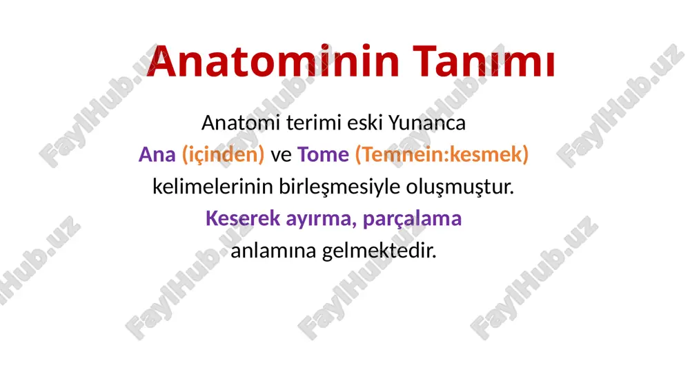 ılaştırarak inceler. sporatif anatomi: spor yüksek okullarında okutulur. daha çok hareket sistemi ağırlıklıdır. artistik anatomi: güzel sanatlar eğitimi veren okullarda okutulur, yüzeyel anatomi ağırlıklıdır. anatomi alt dalları sistematik anatomi bölgesel anatomi karşılaştırmalı anatomi cerrahi anatomi klinik anatomi yüzeyel anatomi kesitsel anatomi estetik anatomi spor anatomisi sistematik anatomi systema locomotorium (lokomotor sistem): hareket sistemi systema cardiovasculare (kardiyovasküler sistem): dolaşım sistemi systema respiratorium (respiratuvar sistem): solunum sistemi systema digestorium (dijestive sistem): sindirim sistemi systema urogenitale (üro-genital sistem): boşaltım ve üreme sistemi systema nervosum (nervöz sistem): sinir sistemi glandulae endocrinae (endokrin sistem): i̇ç salgı bezleri organa sensoria (organo sensorya): duyu organları hareket sistemi: vücudumuzun hareket etmesini sağlayan sistemdir. bu bölümde kemikler, eklemler ve kas sistemi anlatılacaktır. kemikler ve eklemler hareketin pasif, kaslar ise hareketin aktif bölümünü oluşturur. dolaşım sistemi: kanın damarlar vasıtasıyla vücuda dağılmasını sağlayan sistemdir. kalp, atardamar (arter), toplardamar (ven), kılcal damar (kapiller) ve lenf damarlarından meydana gelmiştir. solunum sistemi: nefes alıp …